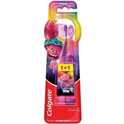 Colgate Trolls Extra Soft 1+1 Παιδικές Οδοντόβουρτσες 2-6 Ετών 2 Τμχ