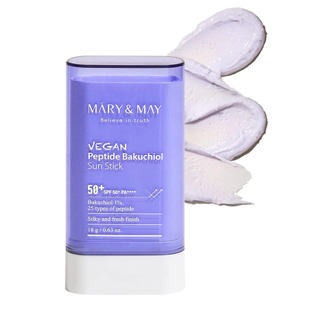 Mary & May Vegan Peptide Bakuchiol Sun Stick SPF50+ Αντηλιακό Στικ Προσώπου και Σώματος 18gr