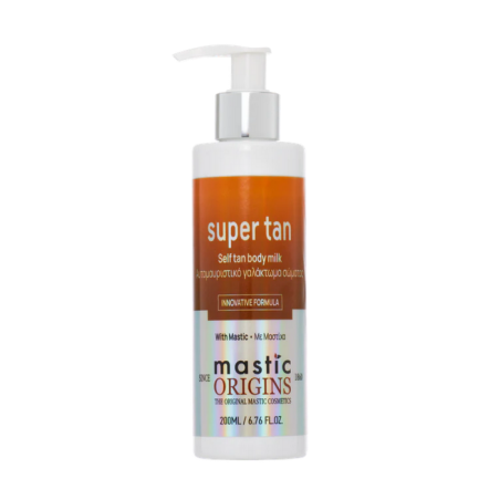 Mastic Origins Supertan Self Tan Body Milk Αυτομαυριστικό Γαλάκτωμα Σώματος 200ml