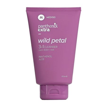Panthenol Extra Wild Petal 3 in 1 Cleanser Πρόσωπο Σώμα Μαλλιά 200ml