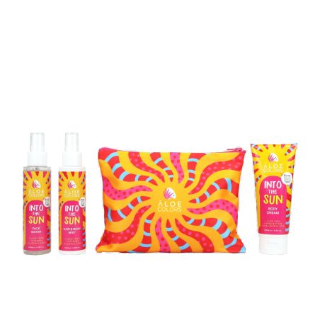 Aloe Colors Into The Sun Cosmetic Bag (Face Water 100ml + Body Cream 100ml + Hair & Body Mist 100ml)