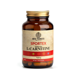 Bio Tonics Sportex L-Carnitine 720mg Συμπλήρωμα Διατροφής για τη Φυσιολογική Λειτουργία του Μεταβολισμού 60 Κάψουλες