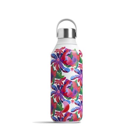 Chilly's Series 2 Patterns Reusable Bottle Peony Tumble 500ml