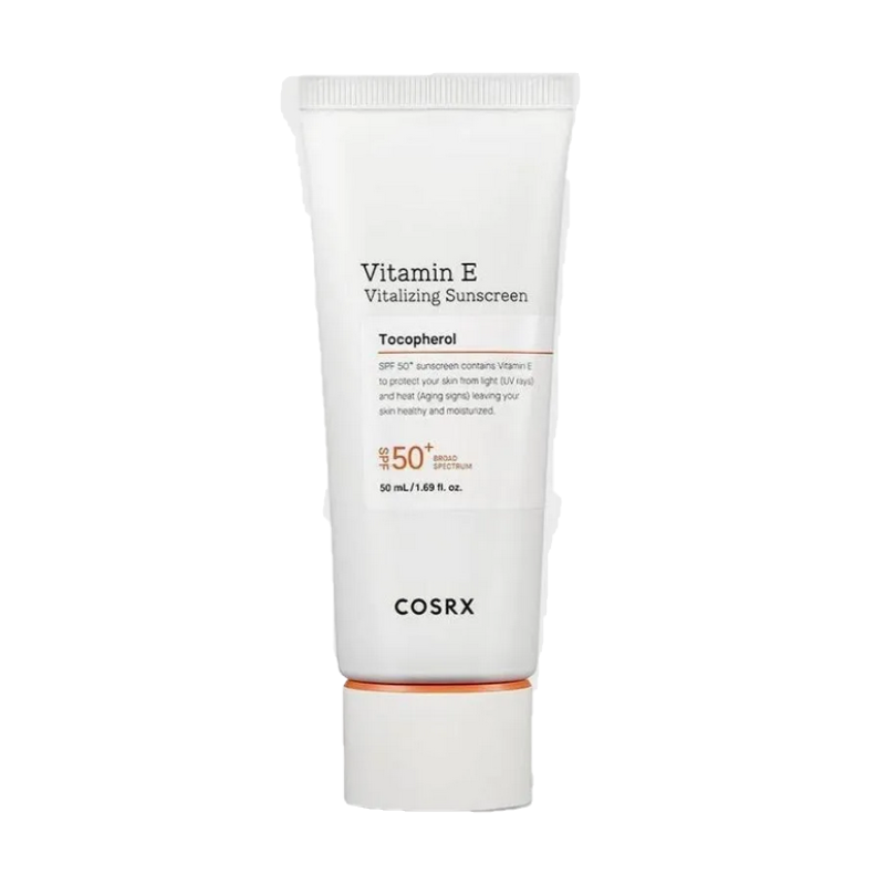 Cosrx Vitamin E Vitalizing Sunscreen SPF 50+ Αντιηλιακό με υψηλή προστασία που ρυθμίζει την λιπαρότητα 50ml