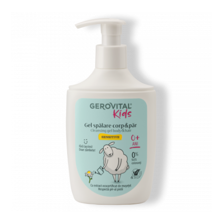 Gerovital Sensitive Body & Hair Wash Gel 0+ 300ml