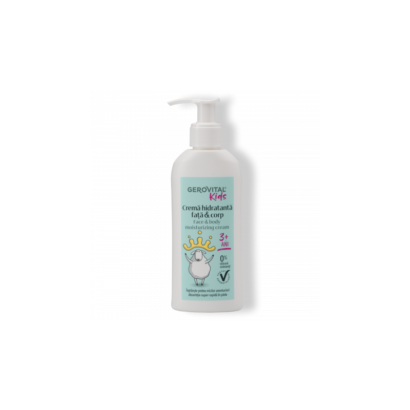 Gerovital Face & Body Moisturizing Cream Kids 3+ 150ml