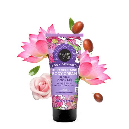 Organic Shop Body Desserts κρέμα σώματος Floral Cocktail 150ml