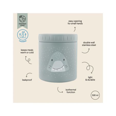 Trixie Insulated Lunch Pot Mr. Shark 500ml