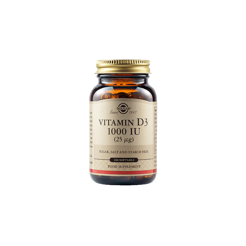 Solgar Vitamin D3 1000 IU (25MG) 100 Softgels