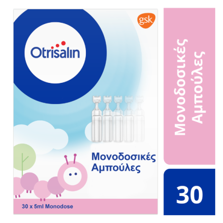 Otrisalin Monodose Ampoules Φυσιολογικό Διάλυμα σε Αμπούλες για τον Καθαρισμό & Ενυδάτωση της Μύτης 30x5ml