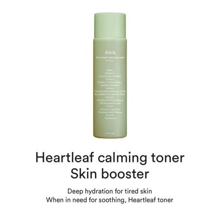 Abib Heartleaf Calming Toner Skin Booster Soothing Face Toner 200ml