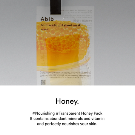 Abib Mild acidic pH sheet mask Honey fit 30ml