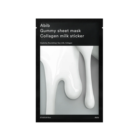 Abib Gummy sheet mask Collagen milk sticker 27ml