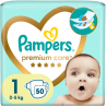 Pampers Premium Care Πάνα Μέγεθος 1 (2kg - 5kg) 50 Πάνες