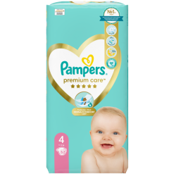 Pampers Premium Care Πάνα Μέγεθος 4 (9kg-14kg) 52 Πάνες