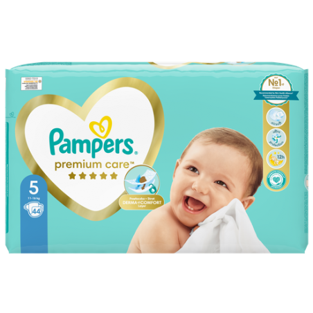 Pampers Premium Care Πάνα Μέγεθος 5 (11kg-16kg) 44 Πάνες