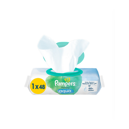 Pampers Harmonie Aqua Μωρομάντηλα 48 Μωρομάντηλα