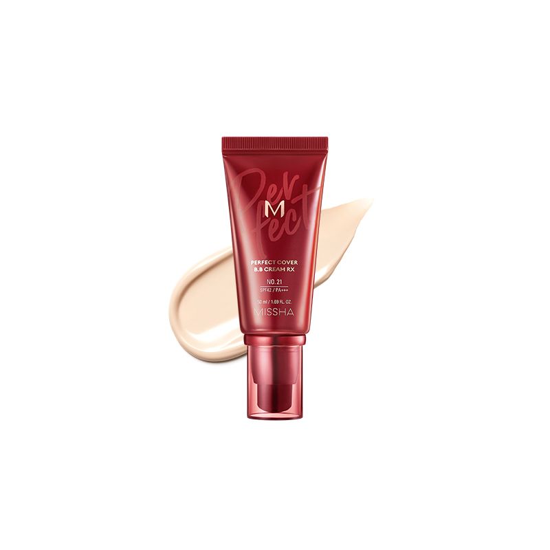 Missha M Perfect Cover BB Cream SPF42/PA+++ BB Cream with Sunscreen No.21 Light Beige 50ml