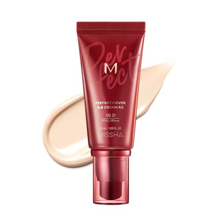 Missha M Perfect Cover BB Cream SPF42/PA+++ BB Cream with Sunscreen No.21 Light Beige 50ml