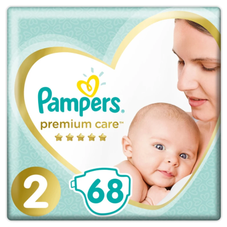 Pampers Premium Care Πάνες Μέγεθος 2 4-8 Κg 68 Πάνες