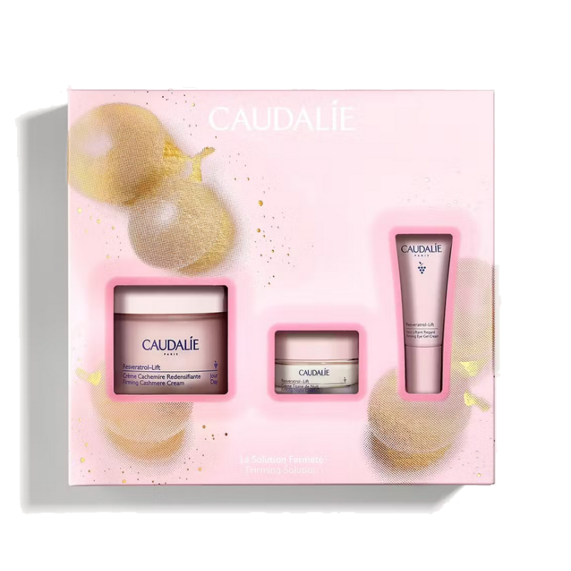 Caudalie Resveratrol-lift Firming Solution Cream50ml + Night Cream15ml +Eye Cream 5ml