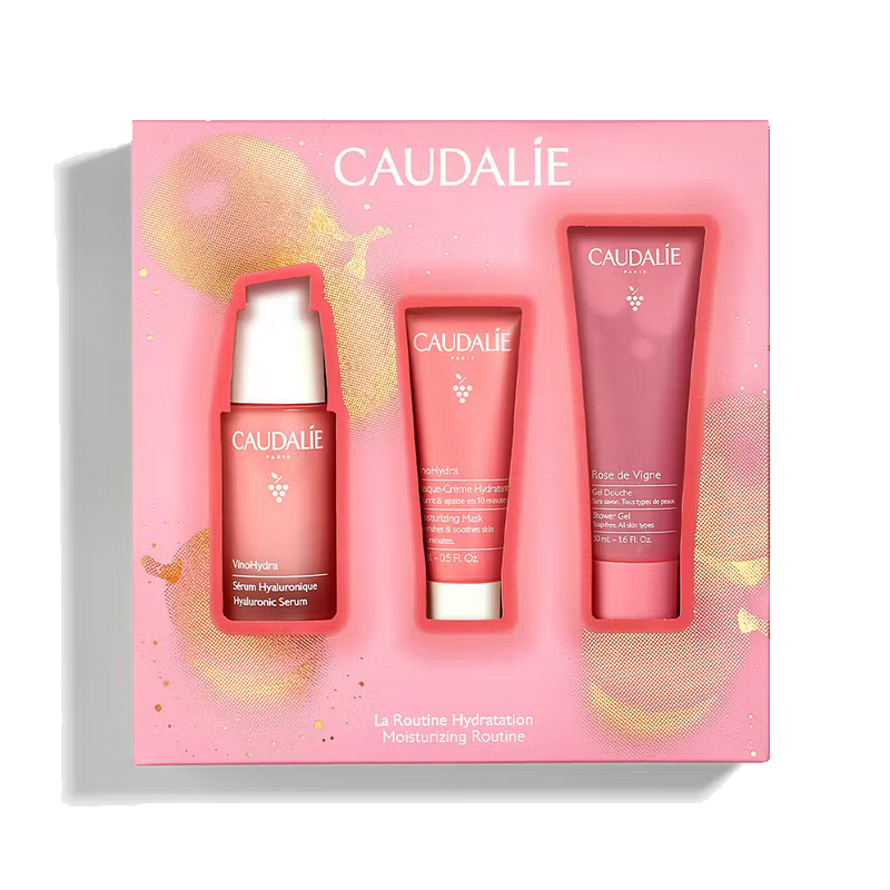 Caudalie VinoHydra Moisturizing Routine Serum 30ml + Mask 15ml+ Shower gel 50ml