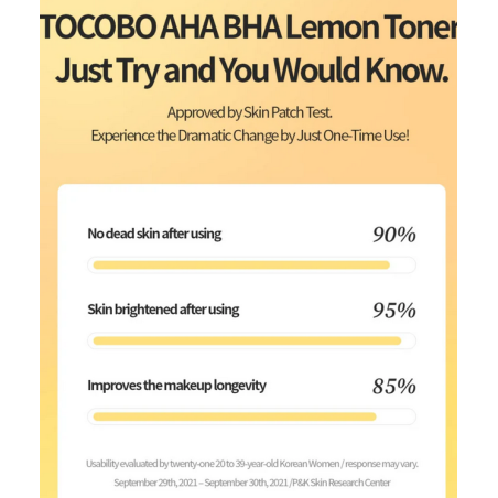 Tocobo Lemon Tonic with AHA and BHA Acids 150ml