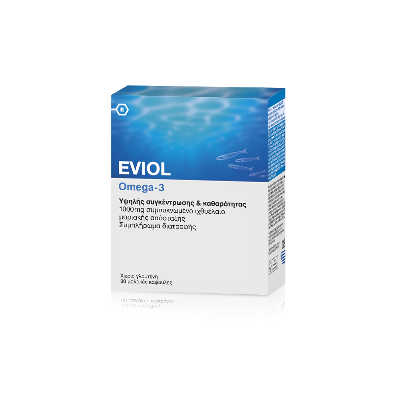 Eviol Omega-3 1000mg 30 μαλακές κάψουλες - Eviol