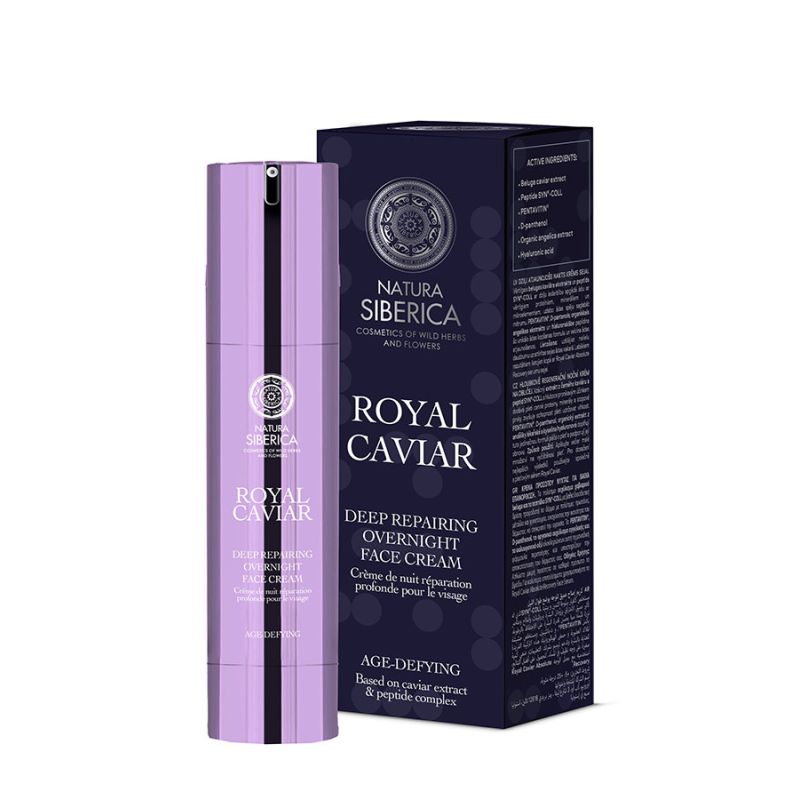 Natura Siberica Royal Caviar Κρέμα νύχτας για ολική αναδόμηση της επιδερμίδας 50ml