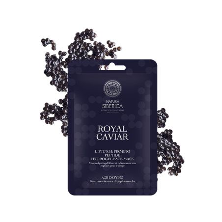 Natura Siberica Royal Caviar Hydrogel μάσκα με σύμπλεγμα πεπτιδίων για ενίσχυση της σφριγηλότητας 1pc