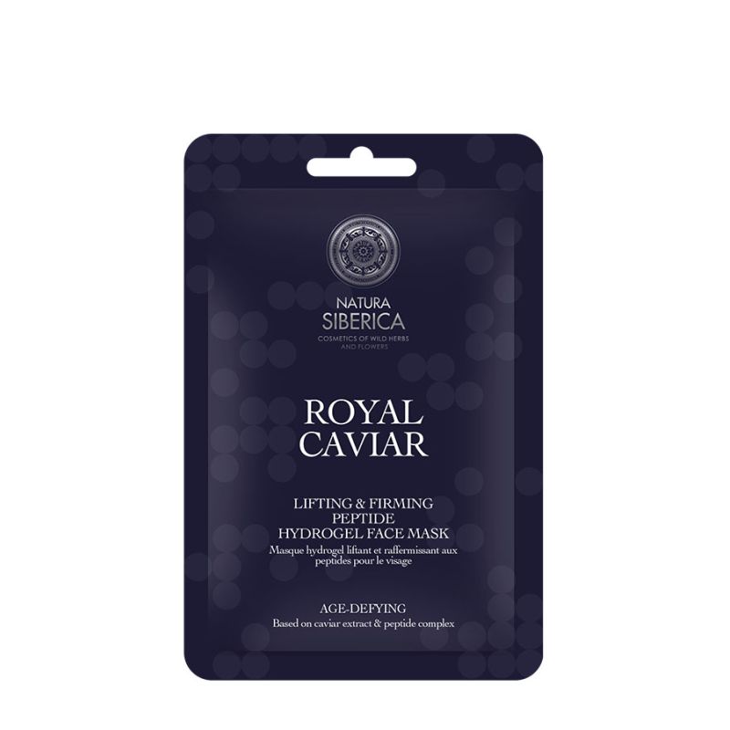 Natura Siberica Royal Caviar Hydrogel μάσκα με σύμπλεγμα πεπτιδίων για ενίσχυση της σφριγηλότητας 1pc