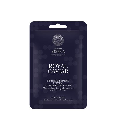 Natura Siberica Royal Caviar Hydrogel μάσκα με σύμπλεγμα πεπτιδίων για ενίσχυση της σφριγηλότητας 1pc