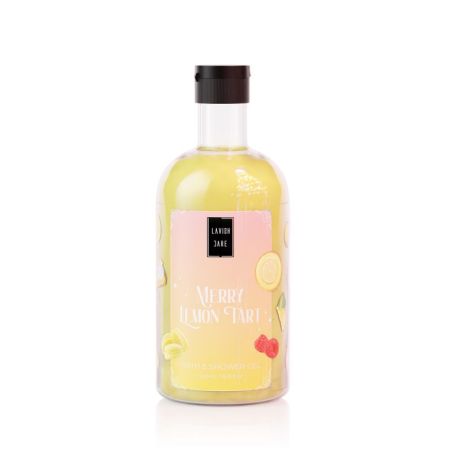 LMerry Lemon Tart Christmas Set Bath & Shower Gel 500ml+Glitter Body Lotion 300ml