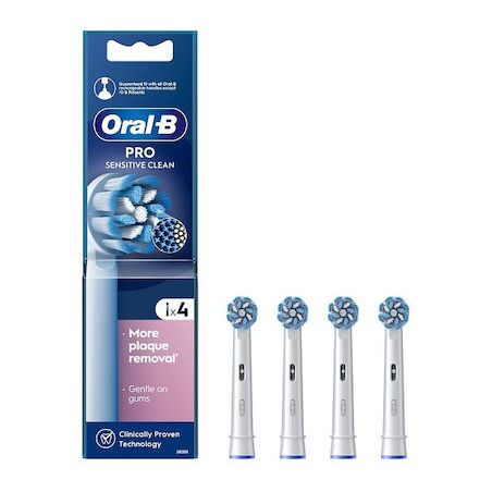 Oral-B Pro Sensitive Clean Ανταλλακτικές Κεφαλές για Ηλεκτρική Οδοντόβουρτσα 4τμχ