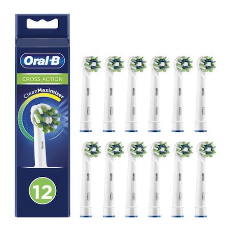 Oral-B Cross Action Ανταλλακτικές Κεφαλές για Ηλεκτρική Οδοντόβουρτσα 12τμχ