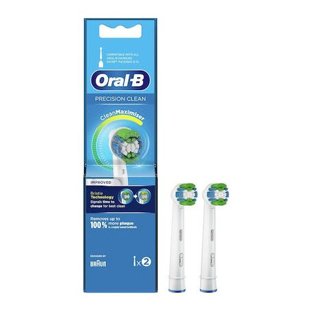 Oral-B Ανταλλακτικές Κεφαλές για Ηλεκτρική Οδοντόβουρτσα σε άσπρο χρώμα2τμχ