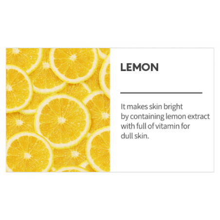 Missha airy fit sheet mask lemon Μάσκα με εκχύλισμα Λεμονιού