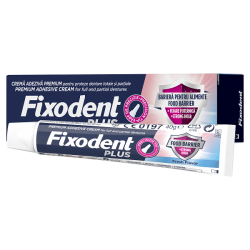 Fixodent Plus Food Barrier Fresh Στερεωτική κρέμα για τεχνητή οδοντοστοιχία 40gr