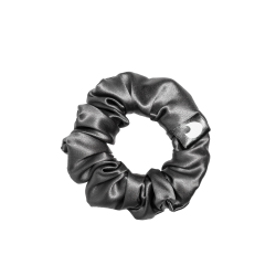 Bloom Moon Μεταξωτό Scrunchie Medium Ανθρακί 1 τμχ