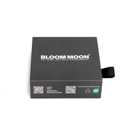 Bloom Moon Μεταξωτό Scrunchie Medium Ανθρακί 1 τμχ