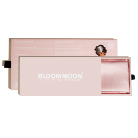 Bloom Moon Μεταξωτή Μαξιλαροθήκη Ροζ 1τμχ