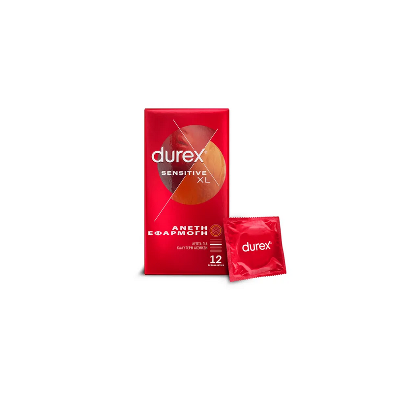 Durex Sensitive XL Άνετη Εφαρμογή 12τμχ