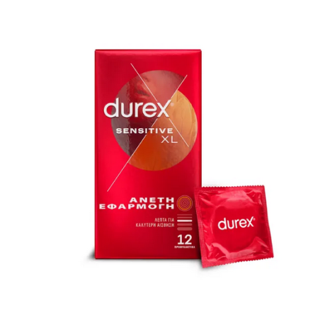 Durex Sensitive XL Άνετη Εφαρμογή 12τμχ