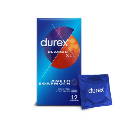 Durex Classic ΧL Άνετη Εφαρμογή 12τμχ