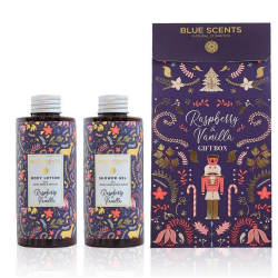 Blue Scents Promo Gift Box Raspberry & Vanilla Αφρόλουτρο Σώματος 300ml & Ενυδατικό Γαλάκτωμα Σώματος 300ml