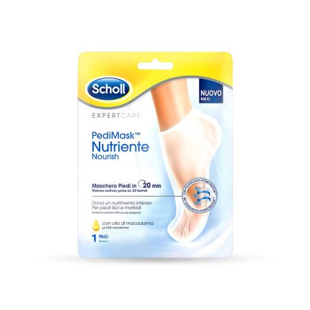 Scholl Μάσκα Αναζωογόνησης για Πόδια με Λάδι Μακαντέμια 1 Ζευγάρι