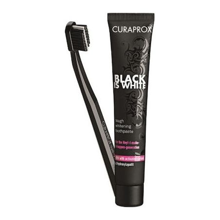 Curaprox Promo Black Is White Whitening Toothpaste 90ml & Οδοντόβουρτσα CS 5460