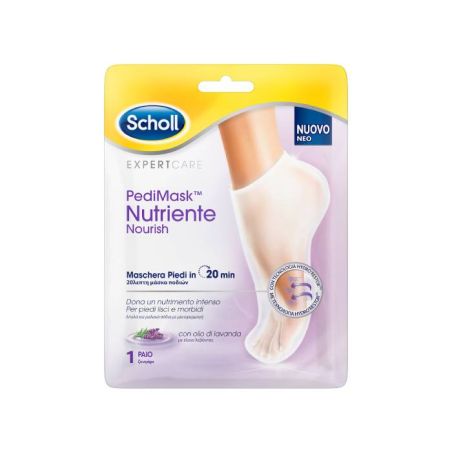 Scholl Ενυδατική Μάσκα Ποδιών Με Έλαιο Λεβάντας 1 Ζευγάρι