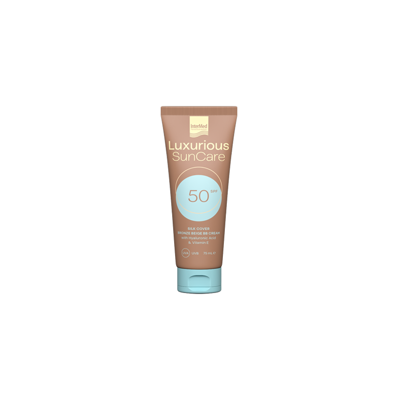 Intermed Luxurious Sun Care SPF50 Silk Cover Bronze With Hyaluronic Acid 75ml