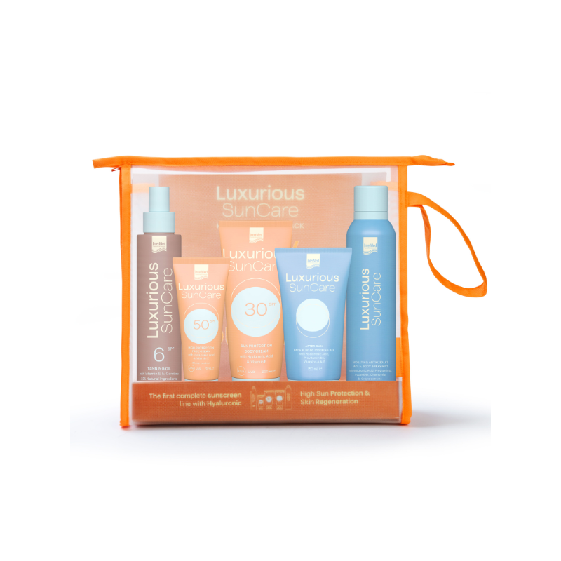 Intermed Luxurious SunCare Σετ Baby It's Hot Outside! High Sun Protection Pack Πακέτο Με Δώρο Νεσεσέρ 5τμχ.